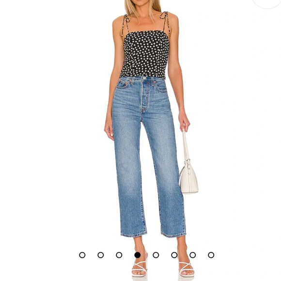 Levi's Ribcage Straight Ankle Jeans 24 - Picture 4 of 14